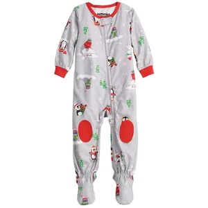Baby Jammies For Your Families Penguin & Friends Sleep & Play by Cuddl Duds , Infant Boy's, Size: 6-9 Months, Med Grey