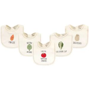 Touched by Nature Baby Organic Cotton Bibs 5pk, Tomatoes, One Size, Brt Red