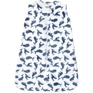 Hudson Baby Infant Boy Plush Sleeping Bag, Sack, Blanket, Sleeveless Whale, Infant Boy's, Size: 0-6 Months, Brt Blue