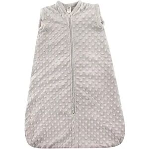 Hudson Baby Infant Plush Sleeping Bag, Sack, Blanket, Light Gray Dot Mink, Infant Unisex, Size: 0-6 Months, Grey