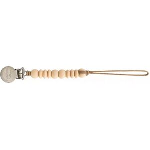 Pretty Please Teethers Nate Petite Pacifier Clip, White