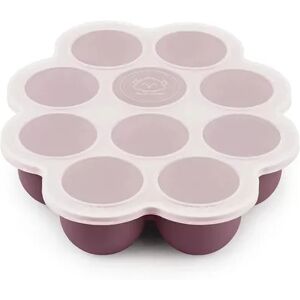 KeaBabies Silicone Baby Food Freezer Tray with Clip-on Lid, Dishwasher, Microwave, BPA-Free Baby Food Storage, Pink