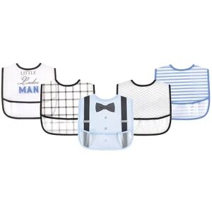 Little Treasure Baby Boy Waterproof PEVA Bibs 5pk, Ladies Man, One Size, Brt Blue