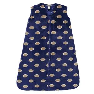 Hudson Baby Infant Boy Plush Sleeveless Sleeping Bag, Sack, Blanket, Football, Infant Boy's, Size: 0-6 Months, Brt Blue