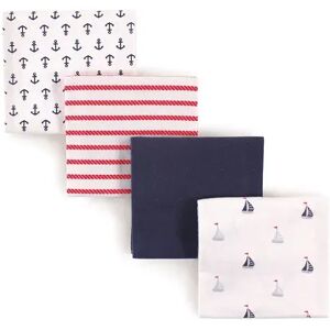 Luvable Friends Baby Boy Cotton Flannel Receiving Blankets, Sailboat, One Size, Brt Blue