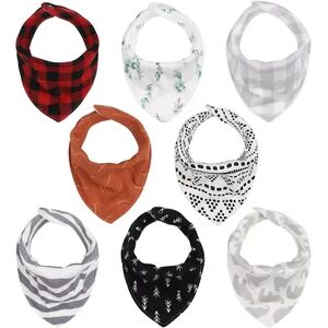 The Peanutshell 8-Pack Bandana Bibs, Size: Large, Multicolor