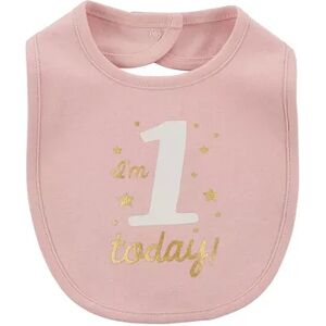 Baby Carter's 1st Birthday Teething Bib, Pink