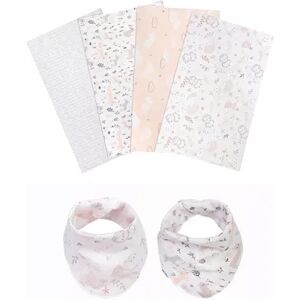 Trend Lab Mystical Forest 6-Piece Bib & Burp Cloth Set, Multicolor