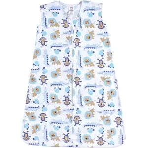 Luvable Friends Baby Boy Sleeveless Jersey Cotton Sleeping Bag, Sack, Blanket, Boy Jungle Jersey, Infant Boy's, Size: 18-24MONTH, Brt Blue