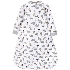 Hudson Baby Infant Premium Quilted Long Sleeve Sleeping Bag and Wearable Blanket, Neutral Safari, Infant Unisex, Size: 18-24MONTH, Grey