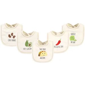 Touched by Nature Baby Organic Cotton Bibs 5pk, Taco, One Size, Green