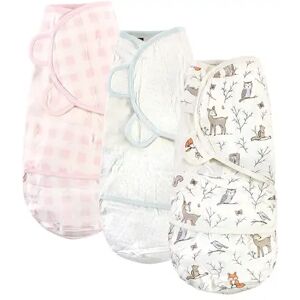 Hudson Baby Infant Girl Cotton Swaddle Wrap, Enchanted Forest, Infant Girl's, Size: 0-3 Months, Med Pink