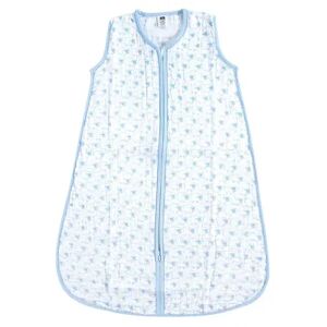 Hudson Baby Infant Boy Muslin Cotton Sleeveless Wearable Sleeping Bag, Sack, Blanket, Blue Sheep, Infant Boy's, Size: 6-12Months, Brt Blue