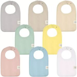 KeaBabies 8-Pack Organic Baby Bibs for Boy, Girl, Infant Bibs, Toddler Bib for Girls, Med Pink