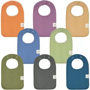 KeaBabies 8-Pack Organic Baby Bibs for Boy, Girl, Drool Bibs, Baby Bib for Boys, Brt Blue