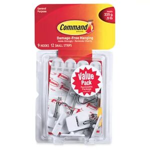 3M 17067-VP Command Small Wire Hook Value Pack, Multicolor
