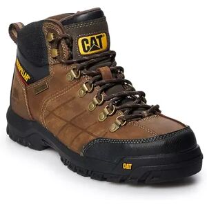 Caterpillar Threshold Men's Waterproof Steel Toe Work Boots, Size: Medium (10), Dark Brown