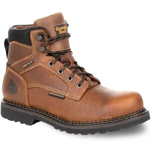 Georgia Boots Georgia Giant Revamp Men's 6-Inch Waterproof Work Boots, Size: 11.5 Wide, Brown