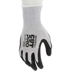 MCR Safety 127-92743BPXXL 13 gal HPPE Shell WBI-Polymer Resistant Black Work Gloves with Bi-polymer Coated Palm & Fingertips - 2XL, Multicolor