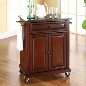 Crosley Furniture Black Granite Top Kitchen Island Cart, Clrs