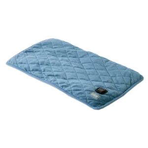 Pure Enrichment WeightedWarmth 2-in-1 Weighted Lap Pad with Heat, Blue