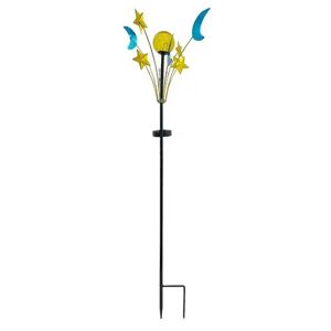 Crosslight Celestial Wind Spinner Solar Stake Light, Multicolor