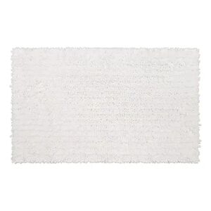 Mohawk Home Metaphor Micropoly Chenille Bath Rug, White, 20X34