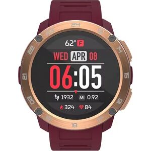 iTouch Explorer 3 Smart Watch with Rose Gold Case & Blush Silicone Strap, Red, Large