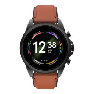 Fossil Men's Gen 6 Digital Brown Leather Band Smart Watch - FTW4062V, Large