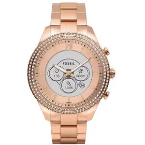 Fossil Women's Hybrid Rose Gold Tone Smart Watch, Pink, Large