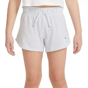 Nike Girls 7-16 Nike Jersey Shorts, Girl's, Size: Large, Grey