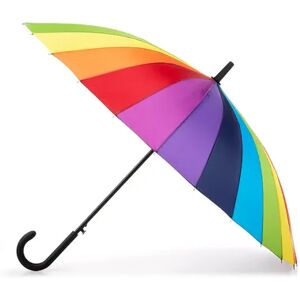 totes Rainbow Auto-Open Stick Umbrella