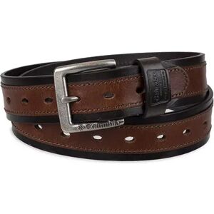 Columbia Men's Columbia Fully Adjustable Casual Leather Belt, Regular and Big & Tall, Size: 3XL, Dark Beige