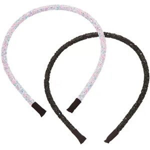 SO Glitter Headband 2 Pack, Multicolor