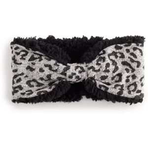 Cuddl Duds Soft Knit Women's Bow Headband, Dark Grey