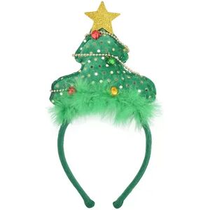 Celebrate Together Green Fabric Christmas Tree Headband