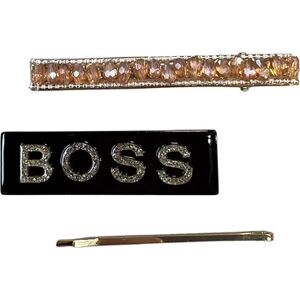 Headbands of Hope Hair Pin + Clip Set - Boss, Multicolor