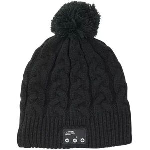 iLive Bluetooth Knit Stocking Beanie with Pom, Black
