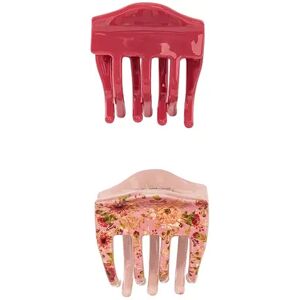 LC Lauren Conrad 2 Pack Pink Printed Floral Claw Clip Set