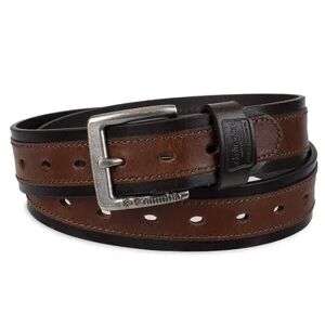Columbia Men's Columbia Fully Adjustable Casual Leather Belt, Regular and Big & Tall, Size: 2XL, Dark Beige