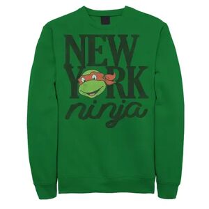 Licensed Character Men's Teenage Mutant Ninja Turtles New York Ninja Sweatshirt, Size: Large, Med Green