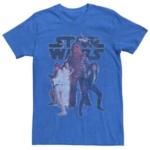 Licensed Character Men's Star Wars Rebel Vintage Group Tee, Size: Small, Med Blue