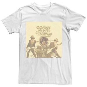Licensed Character Men's ZZ Top First Album Vintage Poster Tee, Size: Medium, White