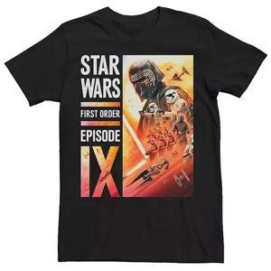 Licensed Character Men's Star Wars The Rise of Skywalker First Order Glow Tee, Size: 3XL, Black