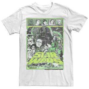 Licensed Character Men's Star Wars Episode IV Cast Collage Tee, Size: Large, White