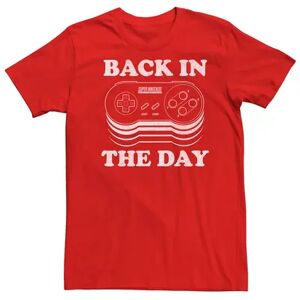 Licensed Character Men's Nintendo SNES Controller Back In The Day Tee, Size: Medium, Red