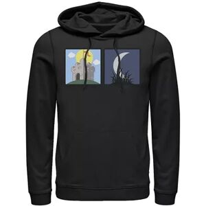 Licensed Character Men's Castle Day and Night Hoodie, Size: Medium, Black