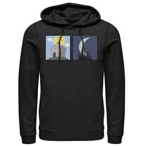 Licensed Character Men's Castle Day and Night Hoodie, Size: 3XL, Black