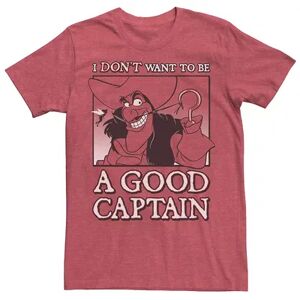 Disney Men's Disney Peter Pan Captain Hook Bad Captain Tee, Size: Medium, Red