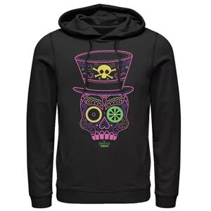 Men's Disney Princess And The Frog Neon Tarot Card Hoodie, Size: Small, Black